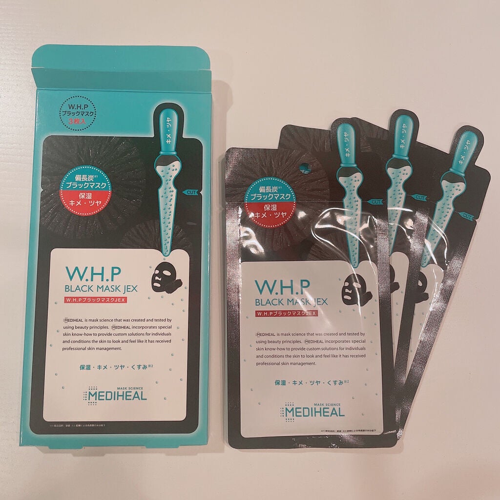 W.H.P ブラックマスク JEX/MEDIHEAL/シートマスク・パックを使ったクチコミ(1枚目)