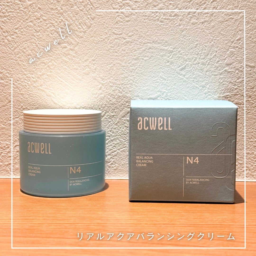 リアルアクアバランシングクリーム /ACWELL/フェイスクリームを使ったクチコミ(1枚目)