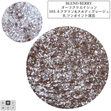 オーラクリエイション 103 ネクタリン＆メルティグレージュ(ホリデー限定カラー)/BLEND BERRY/アイシャドウパレットを使ったクチコミ（3枚目）