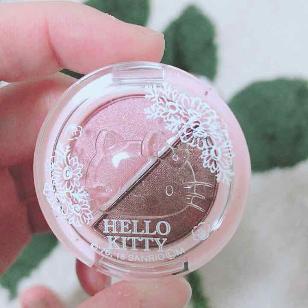 Blooming Kitty パウダーチーク/DAISO/パウダーチークを使ったクチコミ（3枚目）