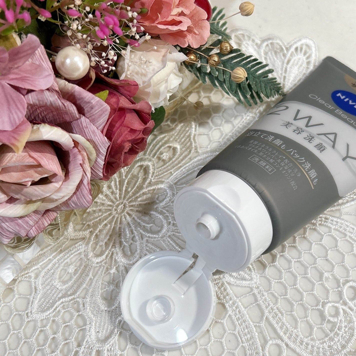 ニベア2WAY美容洗顔/ニベア/洗顔フォームを使ったクチコミ(2枚目)