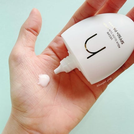 ヴィーガンアクアグロウサンセラム/HAMEL/日焼け止めローションを使ったクチコミ(4枚目)