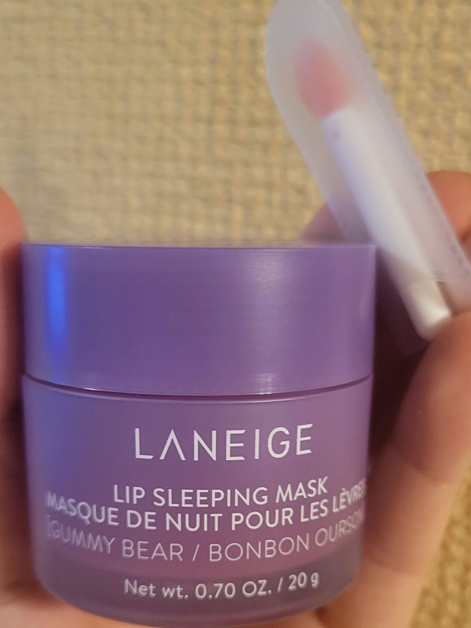 リップスリーピングマスク グミベア/LANEIGE/リップバームを使ったクチコミ（2枚目）