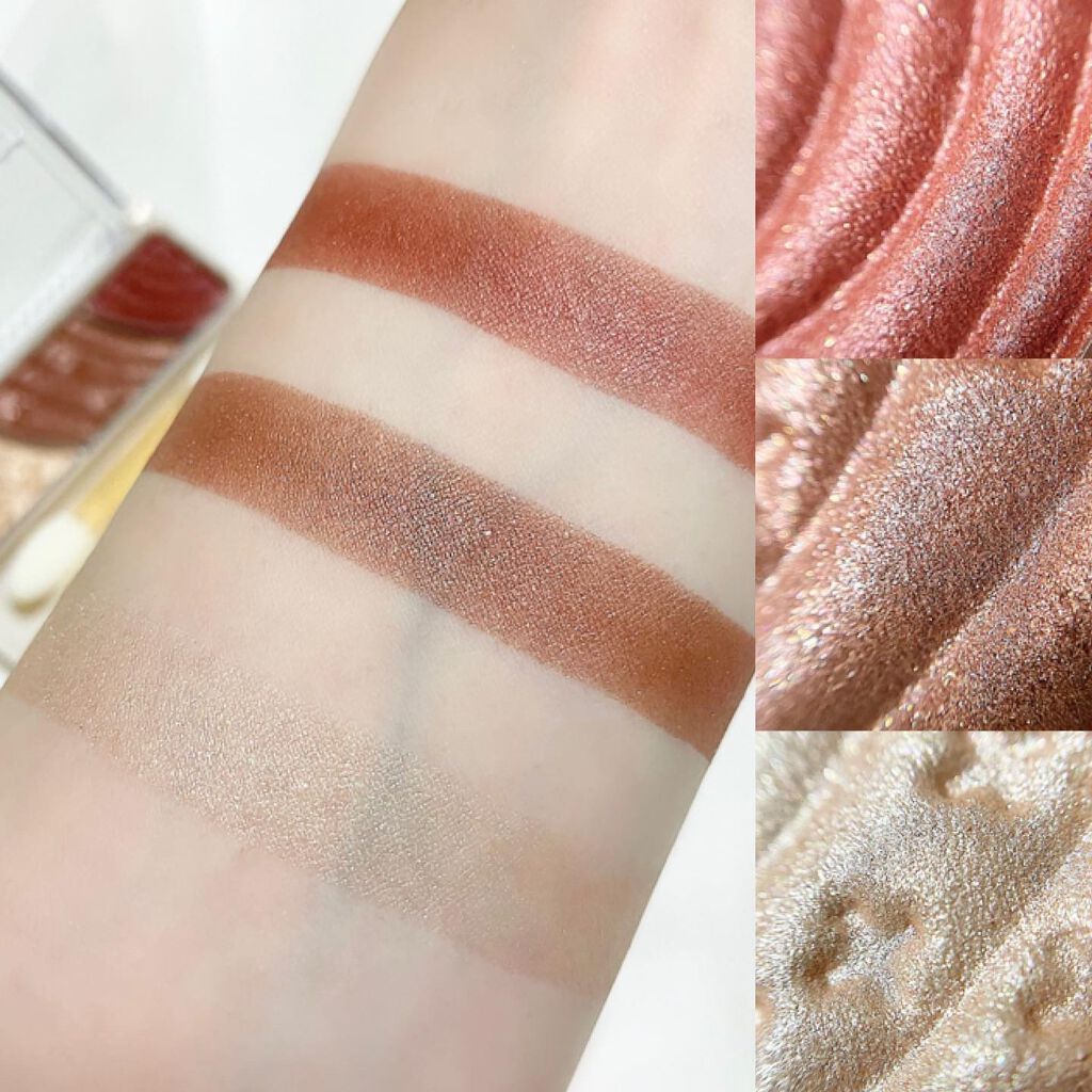 トーンアップアイシャドウ/CEZANNE/アイシャドウパレットを使ったクチコミ(3枚目)