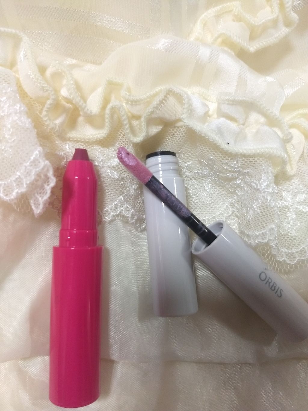 ジューシーアイカラーデュオ/オルビス/スティックアイシャドウを使ったクチコミ(2枚目)