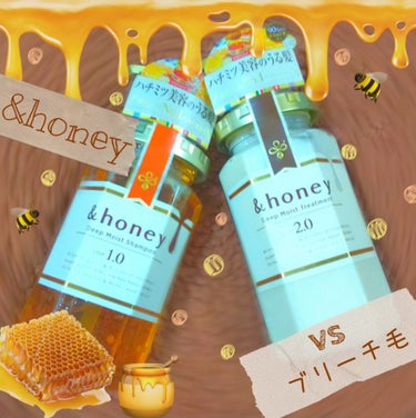 ディープモイスト シャンプー1.0／ヘアトリートメント2.0/&honey/シャンプー・コンディショナーを使ったクチコミ（1枚目）