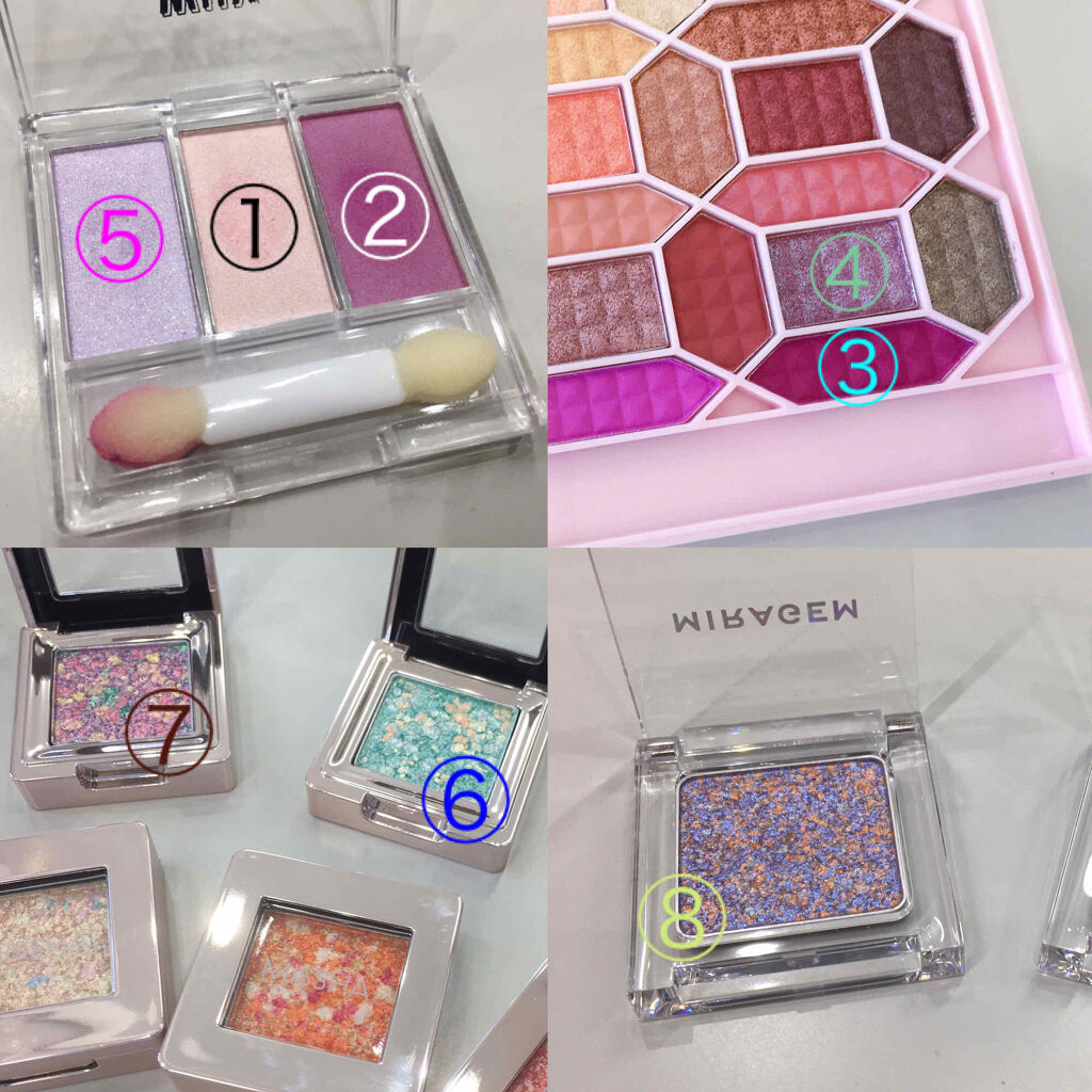 グリッタースプリンクルアイズ 02 ユニコーンドリーム/MIRAGEM/グリッターを使ったクチコミ（2枚目）