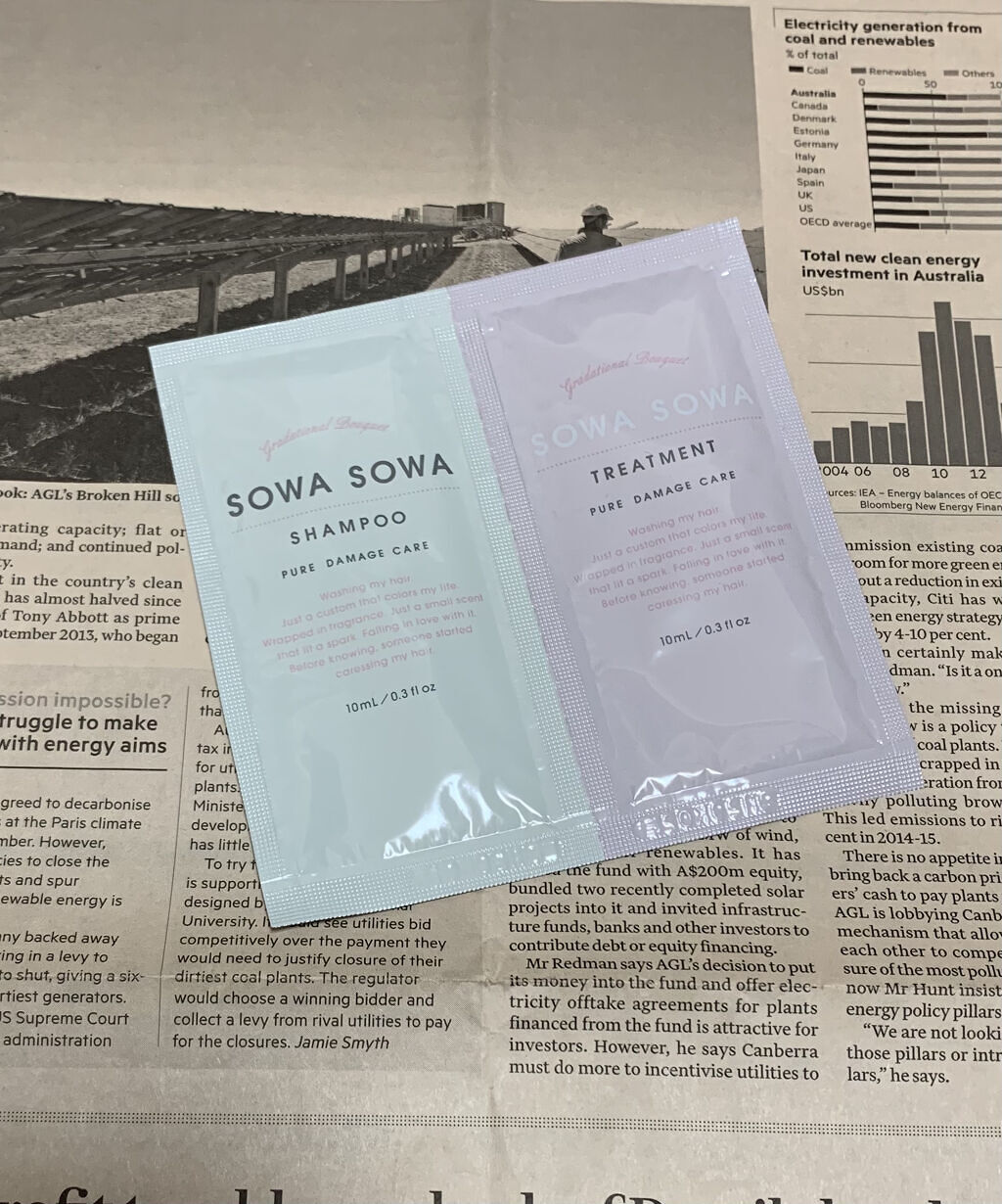 sowasowaピュアダメージケアシャンプー／トリートメント/SOWA SOWA/市販シャンプーを使ったクチコミ（1枚目）