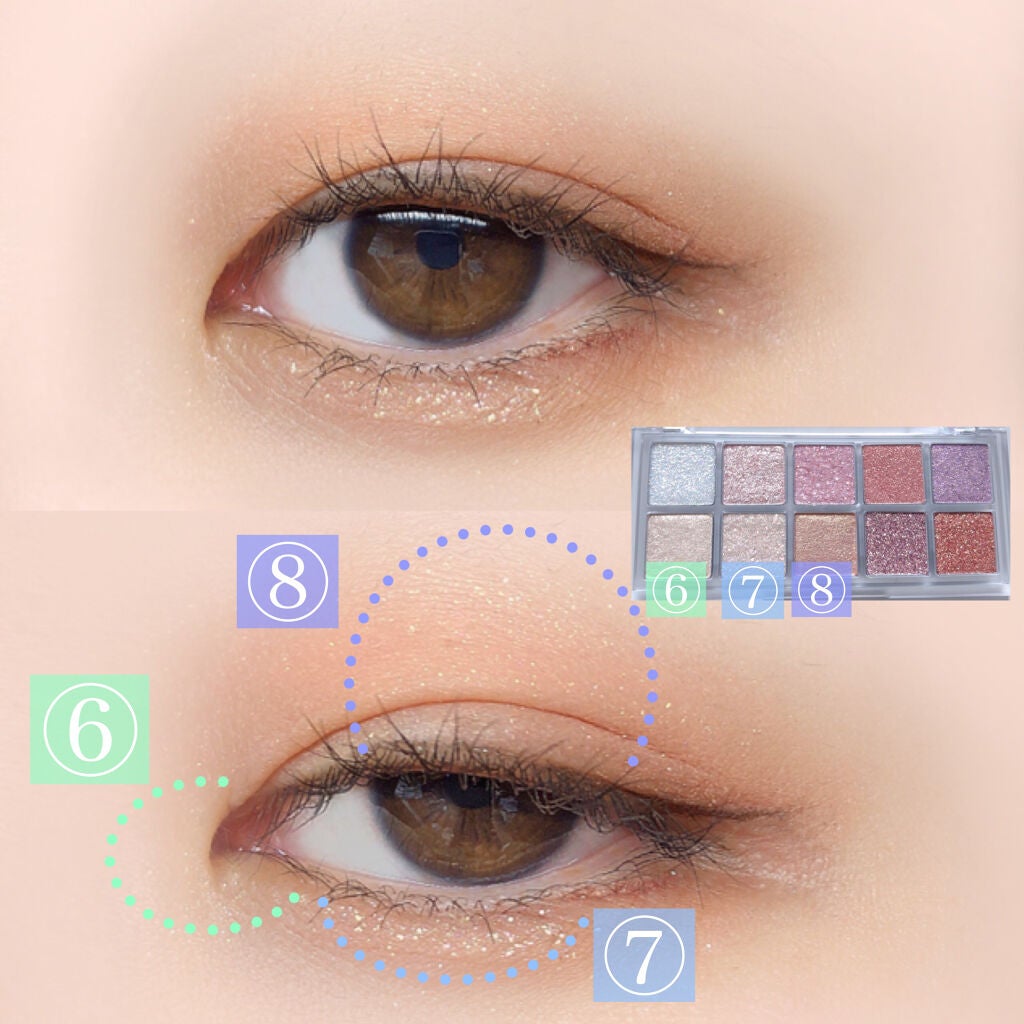 ベターザンパレット/rom&nd/アイシャドウパレットを使ったクチコミ(8枚目)