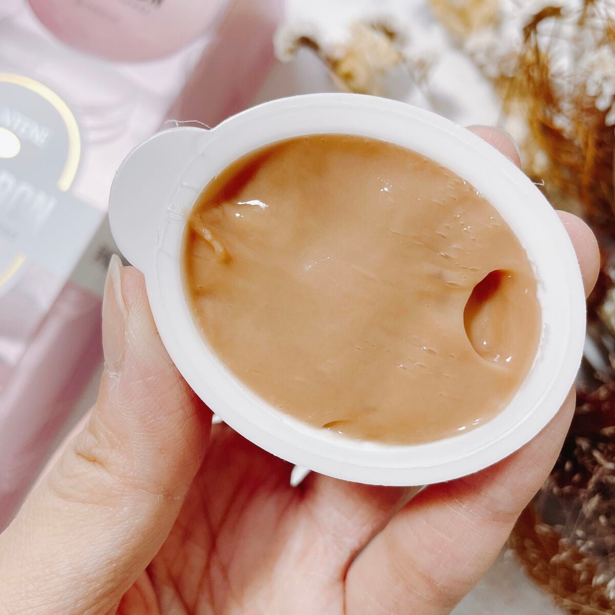 パンテーンマカロン ヘアマスク 色つやリッチ/パンテーン/ヘアマスク・ヘアパックを使ったクチコミ(4枚目)