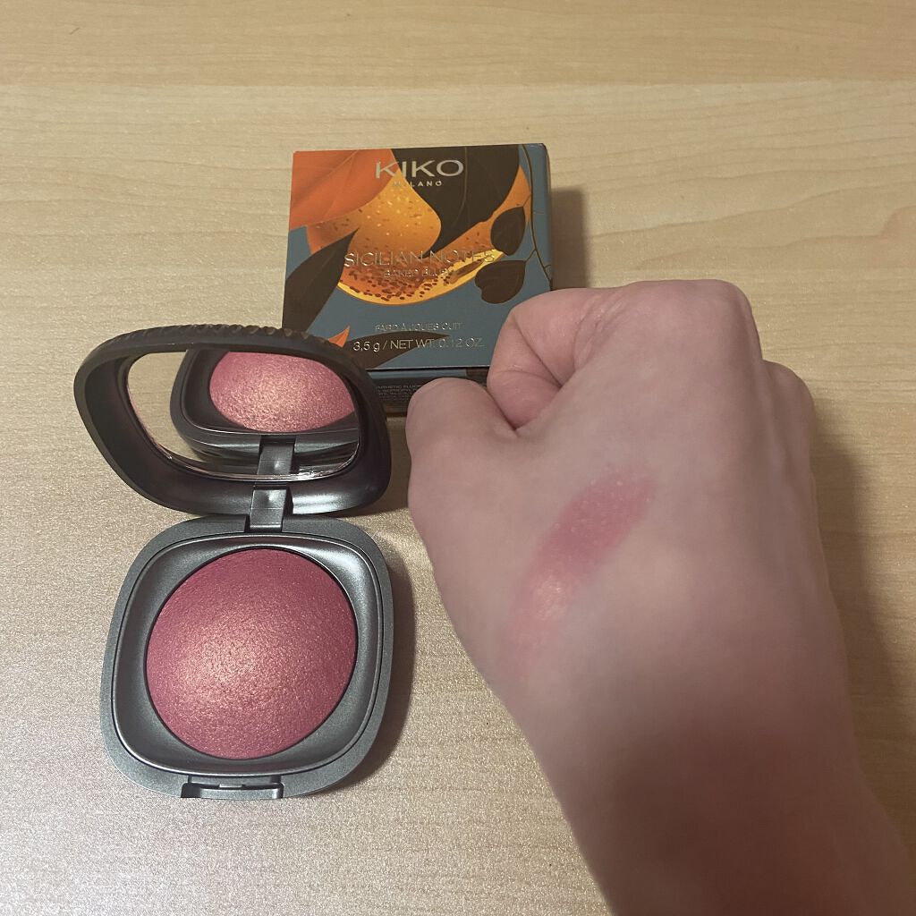 Sicilian Notes Baked Blush/KIKO/パウダーチークを使ったクチコミ（3枚目）