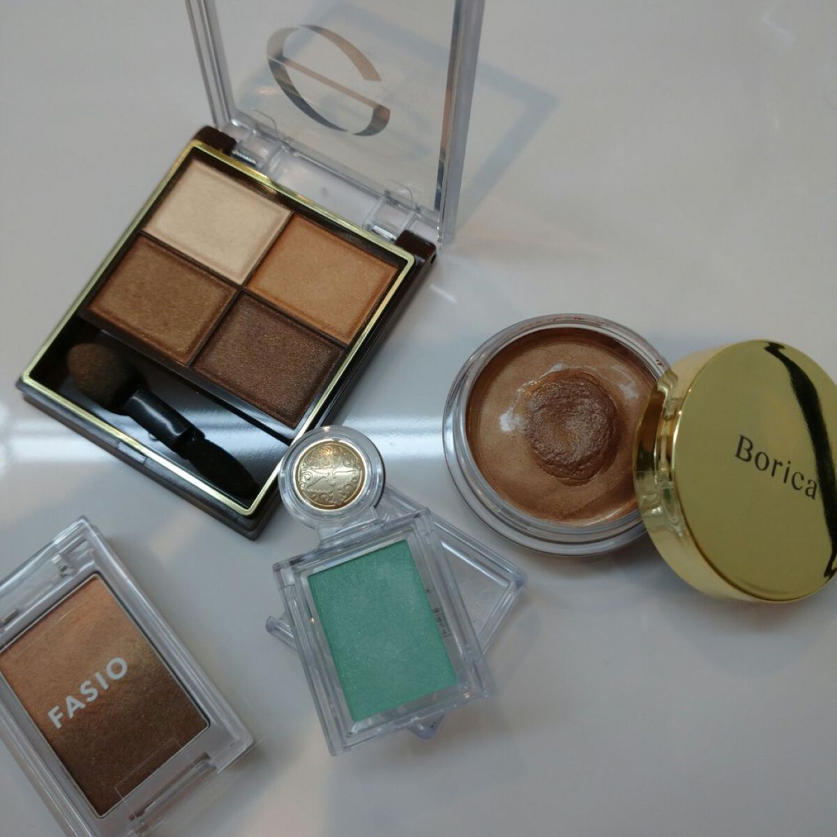 グラデーション アイカラー 05 チョコブラウン/FASIO/単色アイシャドウを使ったクチコミ（1枚目）