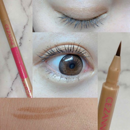 描くふたえアイライナー/CEZANNE/リキッドアイライナーを使ったクチコミ(1枚目)