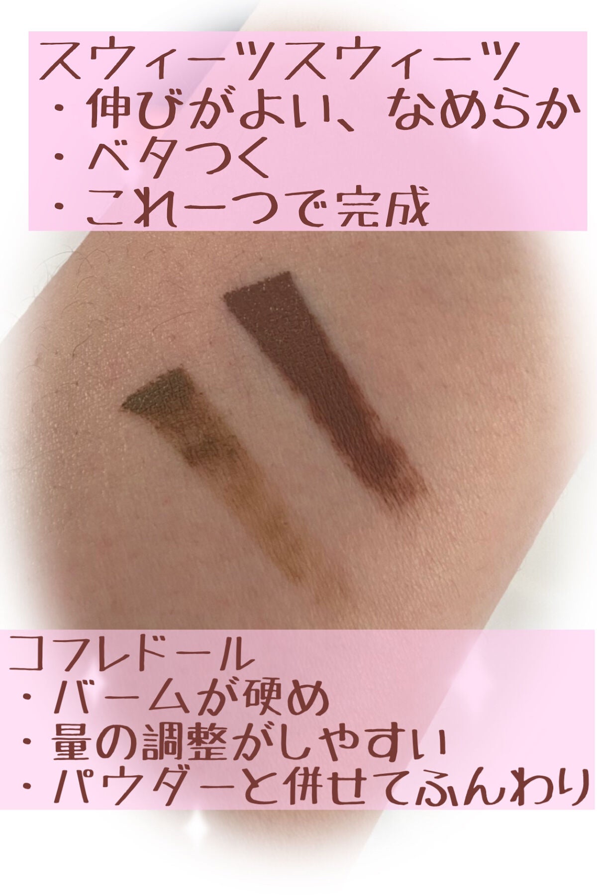 アイブロウワックス/スウィーツ スウィーツ/その他アイブロウを使ったクチコミ(2枚目)