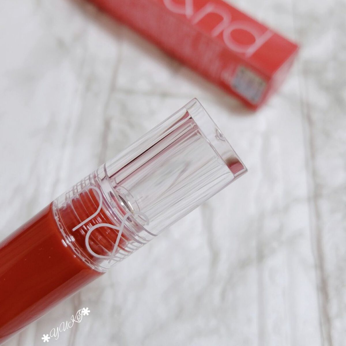 グラスティングウォーターティント/rom&nd/リップティントを使ったクチコミ（3枚目）