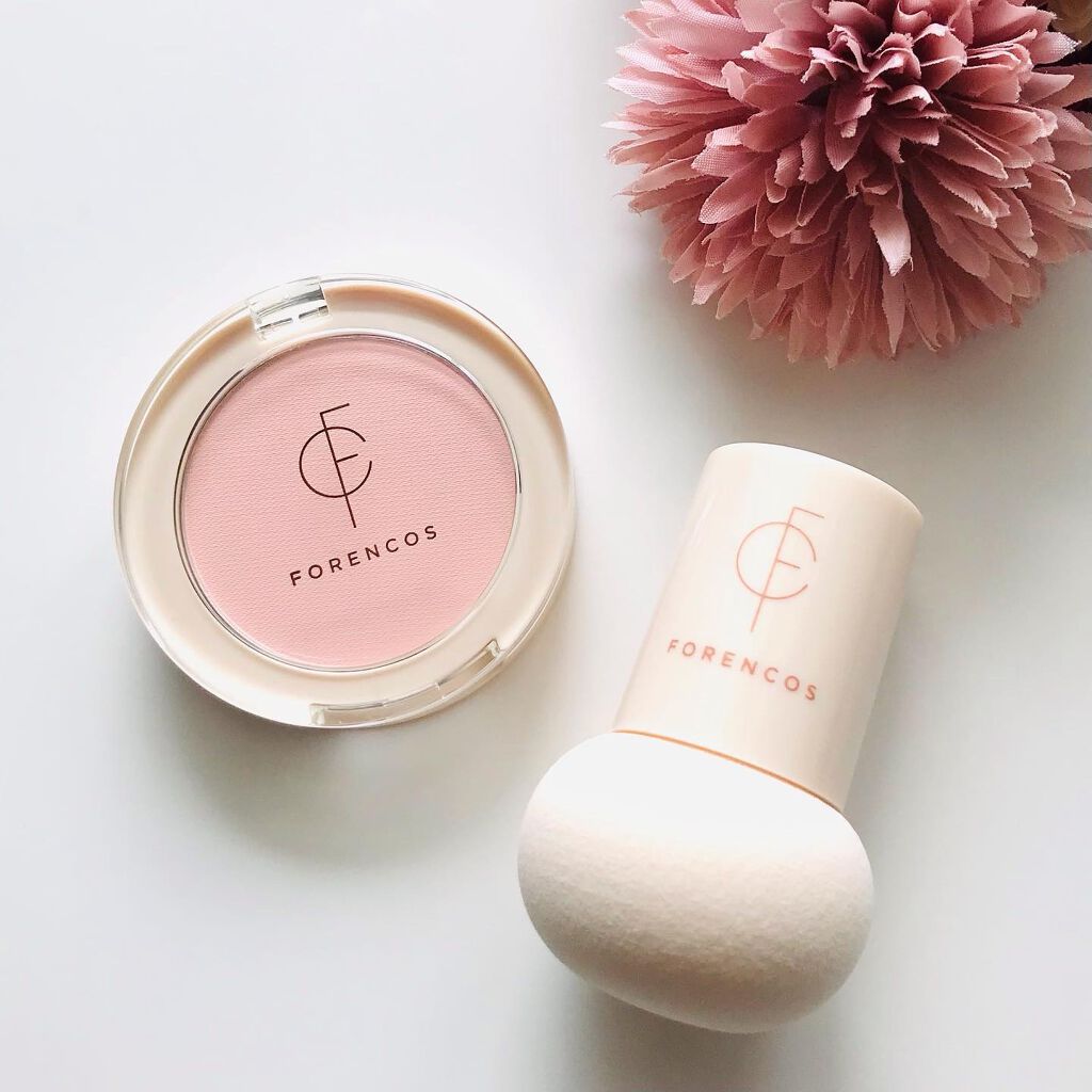 ベアブラッシャー パフ付き/フォレンコス/パウダーチークを使ったクチコミ(1枚目)