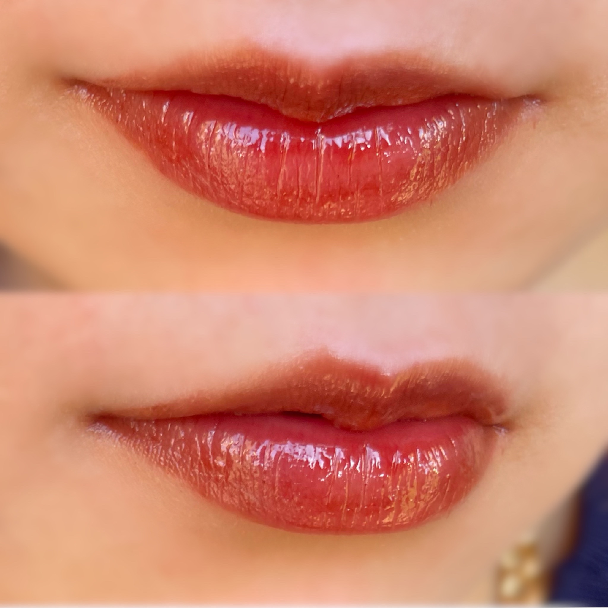 ムードインハンサーウォーターリキッドグロウ W010 リマーカブル(日本限定色)/hince/口紅を使ったクチコミ（2枚目）