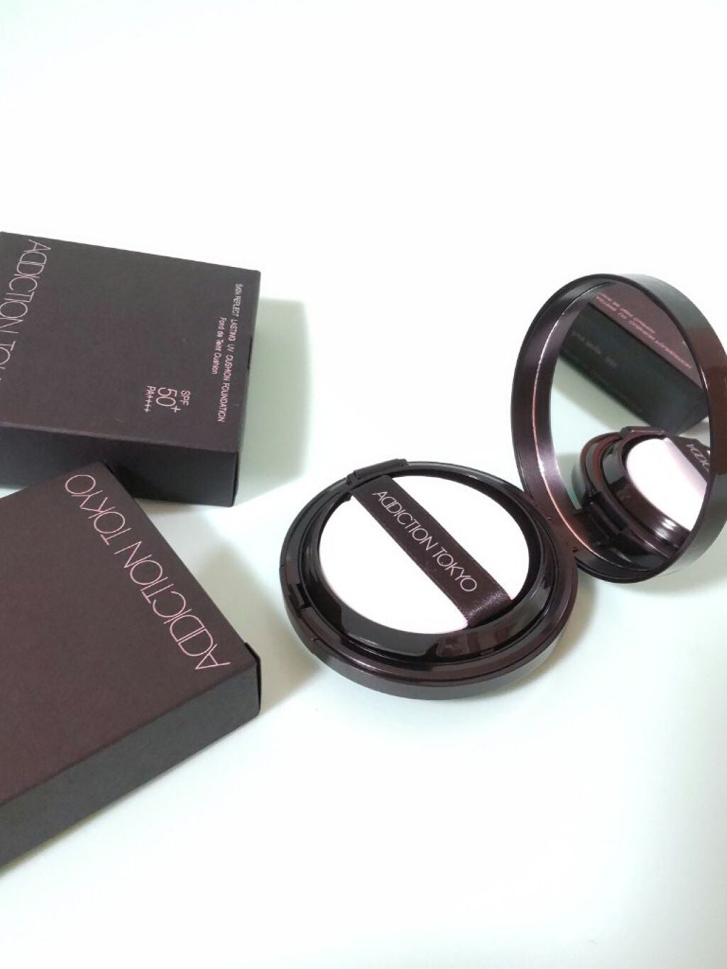 スキンリフレクト ラスティング UV クッションファンデーション/ADDICTION/クッションファンデーションを使ったクチコミ(2枚目)