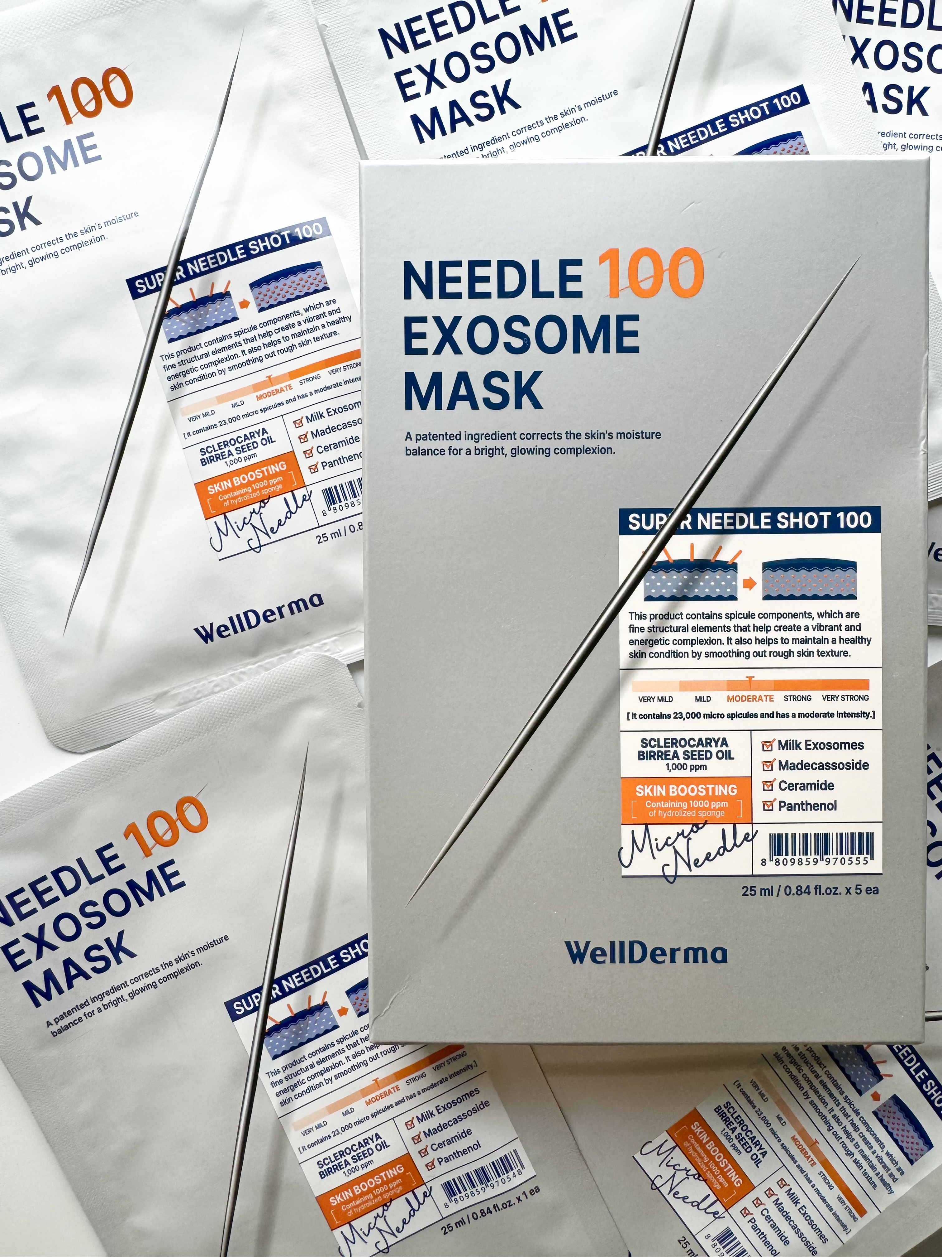 WellDerma ニードル100 エクソソーム マスクパックのクチコミ「˗ˏˋɴᴇᴡ🪡貼るニードル×エクソソームˎˊ˗
𝗪𝗲𝗹𝗹𝗗𝗲𝗿𝗺𝗮✿     
𝗡𝗘𝗘𝗗𝗟𝗘𝟏.....」（2枚目）