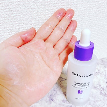 バリアダームミルキーセラム/SKIN&LAB/美容液を使ったクチコミ(3枚目)