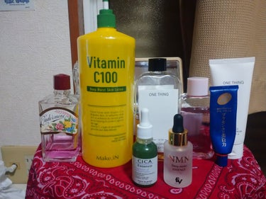 Make.iN Vitamin C 100 ディープモイストスキンローションのクチコミ「🌅朝のスキンケア 記録用

洗顔➔SHISEIDOオイデルミンN➔Make.iNCV100ロー.....」（1枚目）