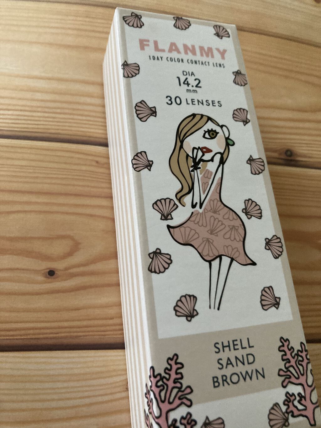FLANMY 1day シェルサンドミルク/FLANMY/ワンデー（１DAY）カラコンを使ったクチコミ（1枚目）