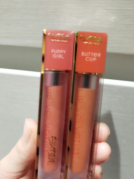 リップベルベティスト LV01 パピーガール/excel/口紅を使ったクチコミ(1枚目)