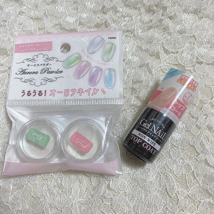 ミラーパウダー/セリア/ネイル用品を使ったクチコミ(1枚目)