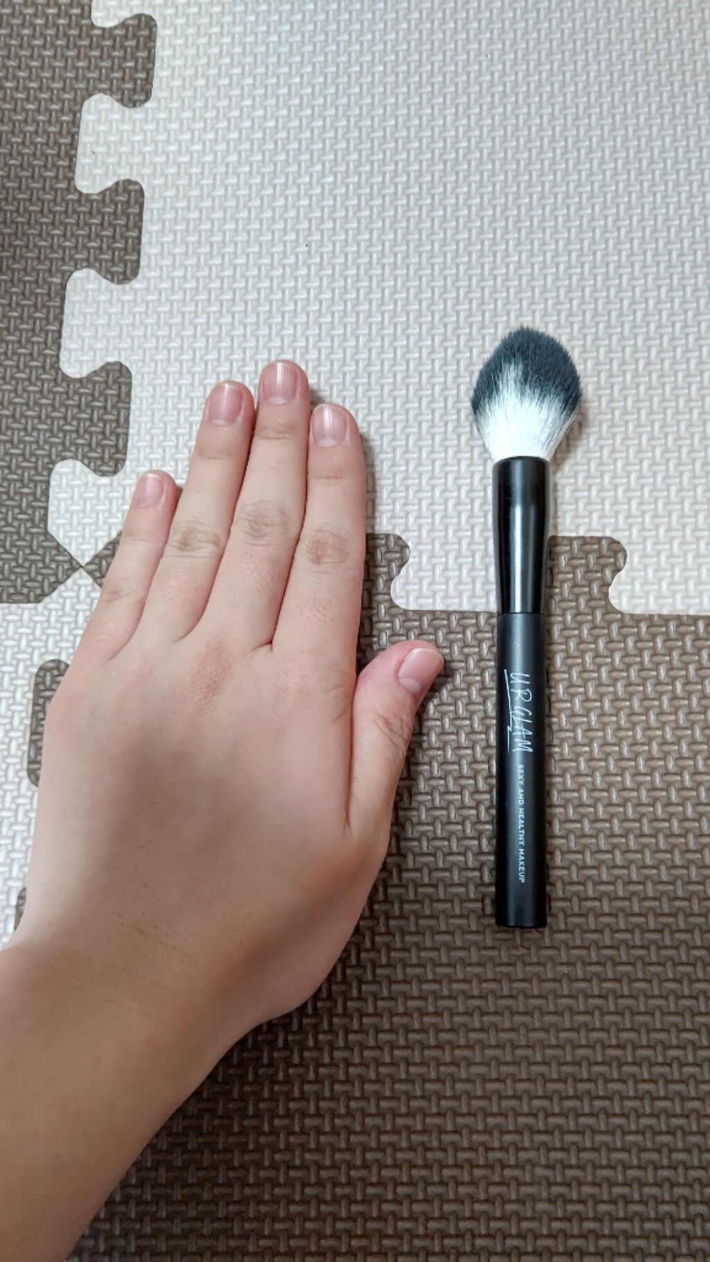 UR GLAM　FACE BRUSH/U R GLAM/メイクブラシを使ったクチコミ（2枚目）