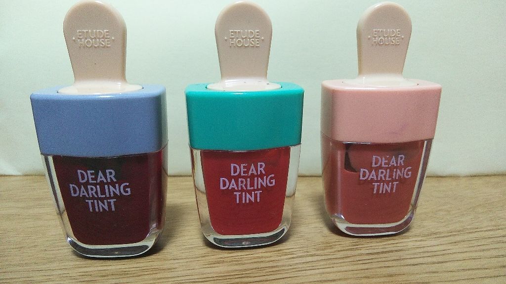 ディアダーリン ウォータージェルティント (アイスティント)/ETUDE/口紅を使ったクチコミ(1枚目)