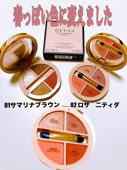 試してみた】GUCCI グッチ パレット ドゥ ボーテ クアチュオール 試してみた】GUCCI グッチ パレット ドゥ ボーテ クアチュオール