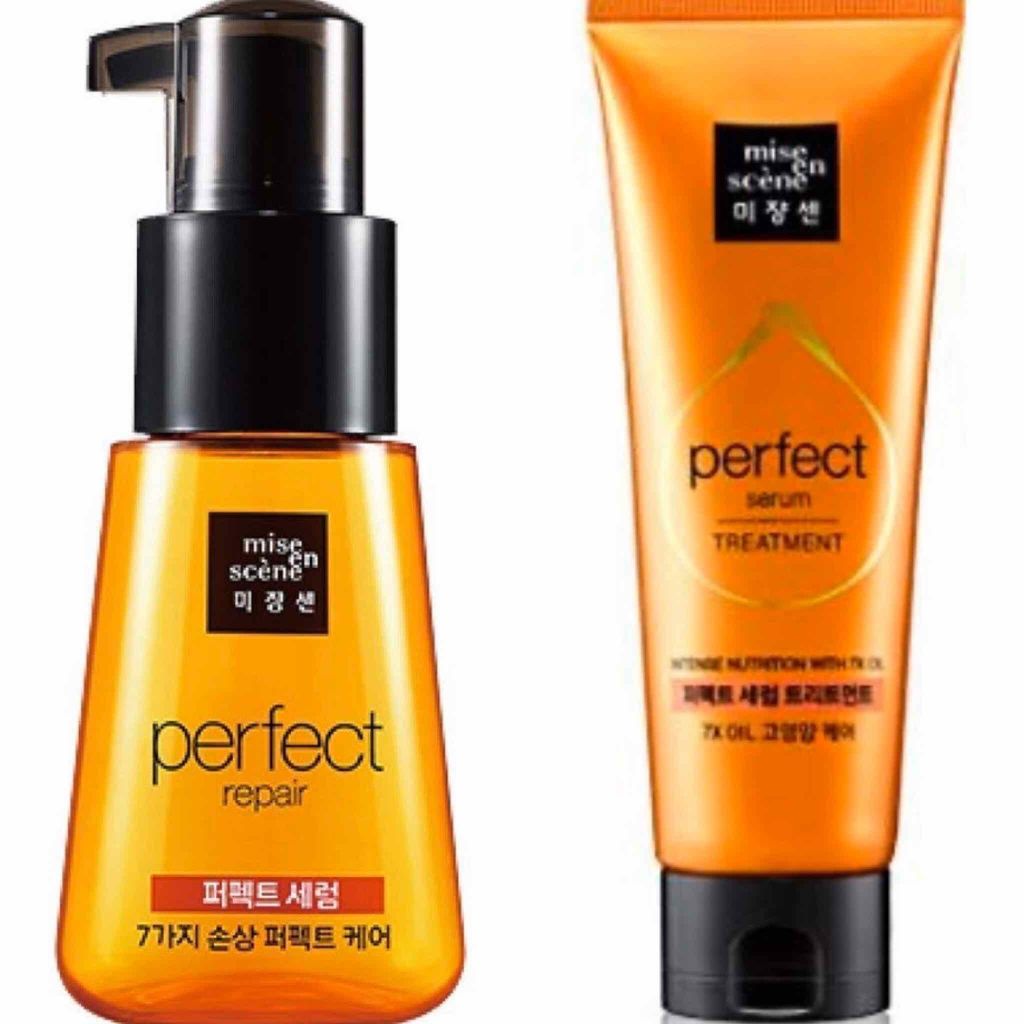 パーフェクト セラム オリジナル/miseenscene/ヘアオイルを使ったクチコミ（1枚目）