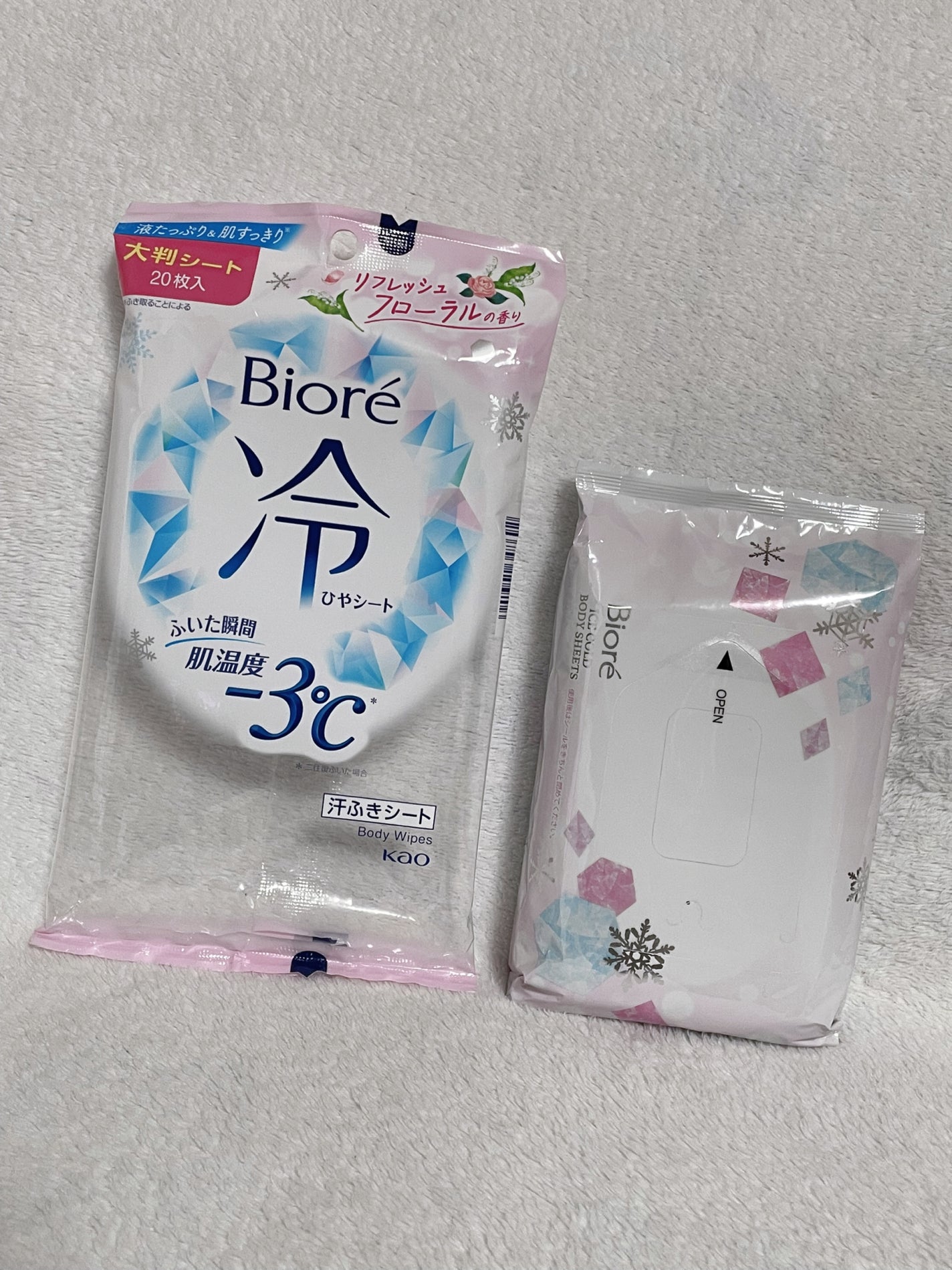 冷シート リフレッシュフローラルの香り/ビオレ/ボディシートを使ったクチコミ(1枚目)