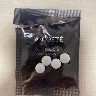 ホワイトロジスト オーバーナイト インナー プラス 約10日分(40粒)/DECORTÉ/美容サプリメントを使ったクチコミ（2枚目）