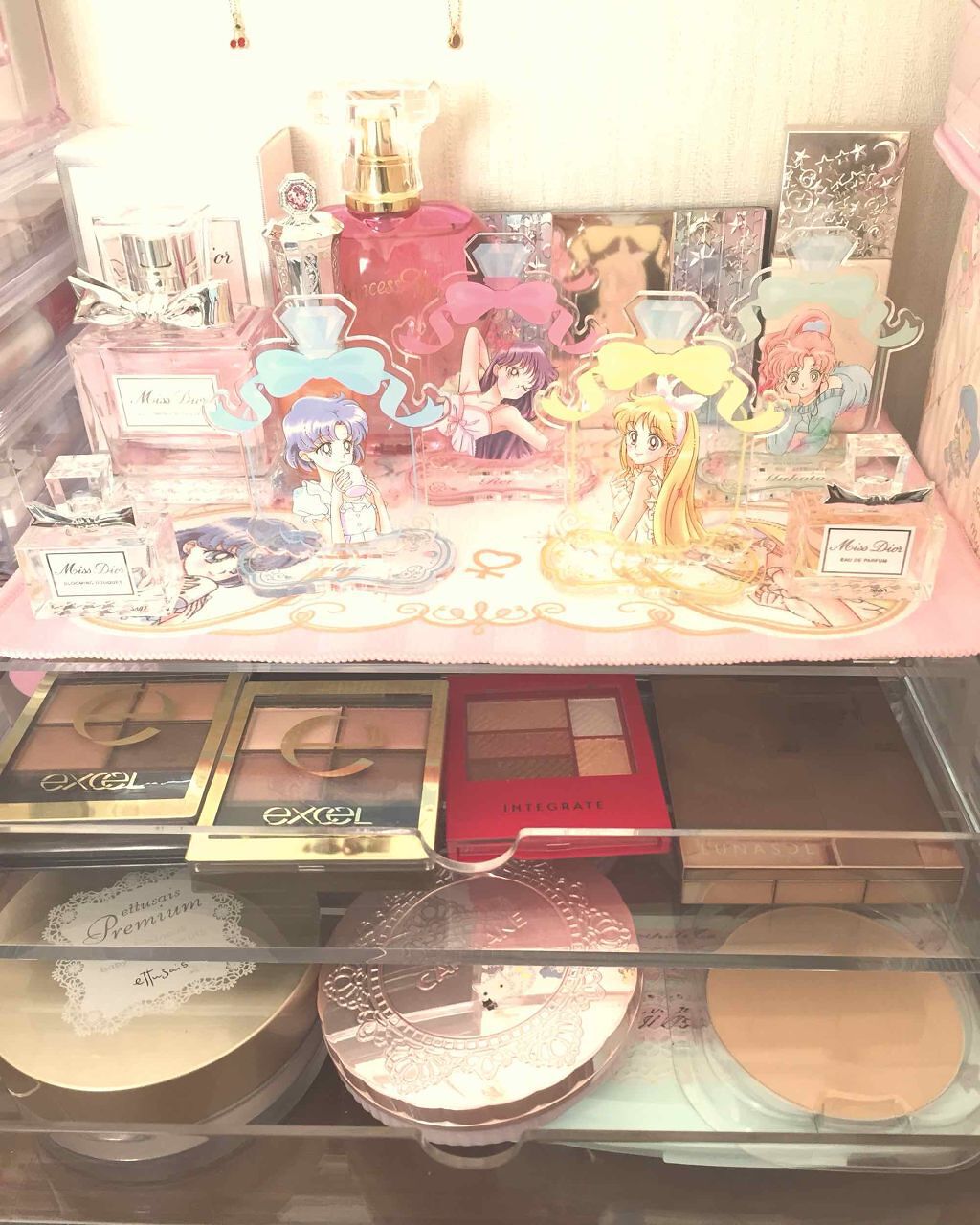 重なるアクリルケース２段引出・大/無印良品/その他化粧小物を使ったクチコミ（2枚目）