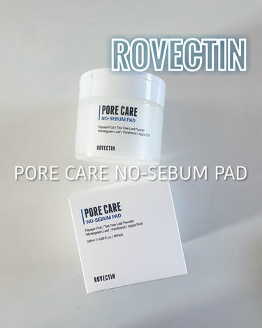 ROVECTIN
ポアケアノーセボムパッド♡

1枚で毛穴ケアと皮脂ケアができる低刺激のトナーパッド✨

さっぱりしたウォータータイプのエッセンスがたっぷり❣️
凹凸のあるエンボス面で皮脂、角質、老廃物