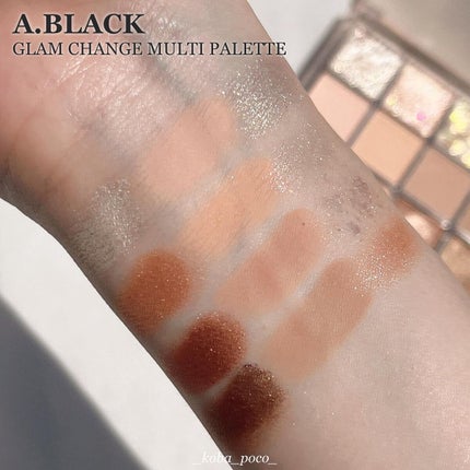 グラムチェンジマルチパレット/A.BLACK/マルチパレットを使ったクチコミ(3枚目)