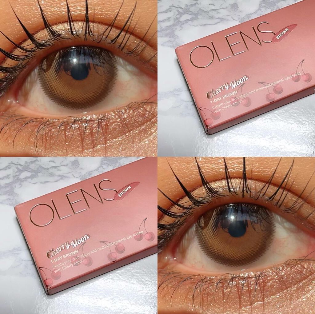 Cherry Moon 1day/OLENS/カラーコンタクトレンズを使ったクチコミ(1枚目)
