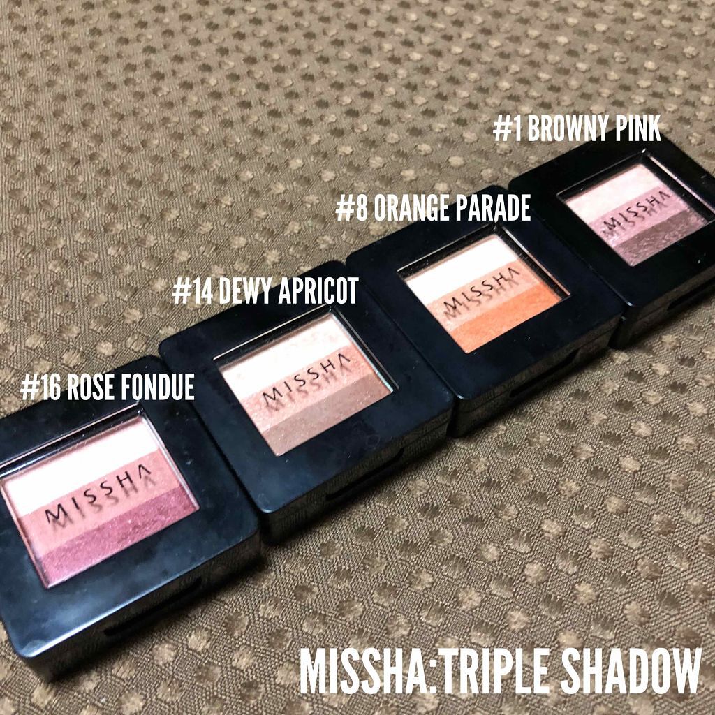 トリプルシャドウ/MISSHA/アイシャドウパレットを使ったクチコミ（1枚目）