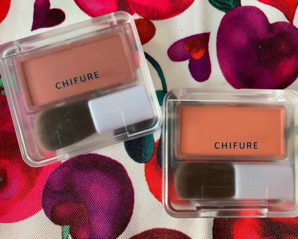 チーク カラー(ブラシ付)/ちふれ/パウダーチークを使ったクチコミ(1枚目)