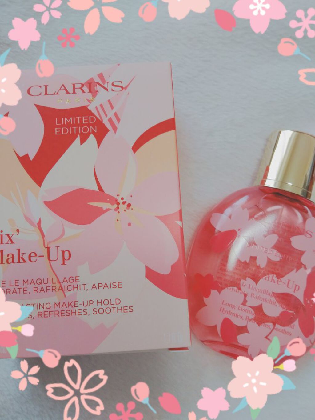 フィックス メイクアップ サクラ/CLARINS/ミスト状化粧水を使ったクチコミ(1枚目)