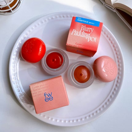 リップアンドチーク ブラーリープリンポット/fwee/口紅を使ったクチコミ(6枚目)