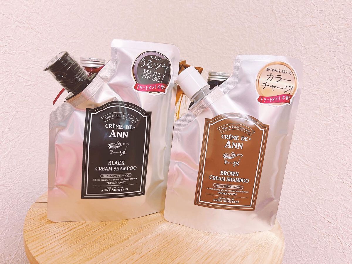 ブラッククリームシャンプー/creme de Ann/市販シャンプーを使ったクチコミ(1枚目)