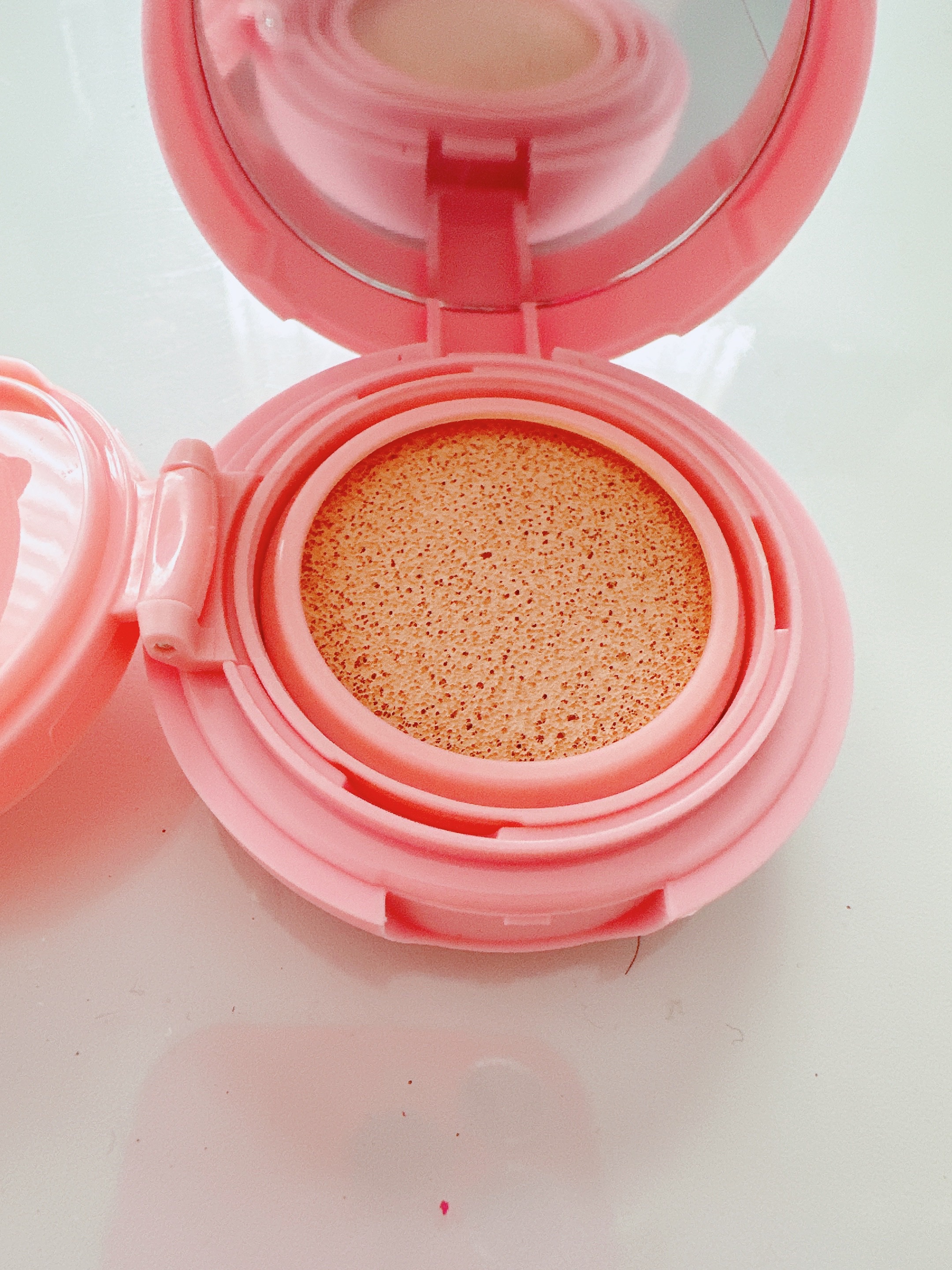 ハッピーユアデイクッション/Merrymonde/クッションファンデーションを使ったクチコミ（2枚目）