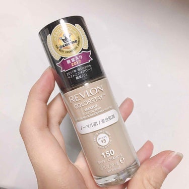 👉🏻REVLON カラーステイ メイクアップ ノーマル肌/混合肌用 150

わたしがベースメイクに求めるものはテカリ防止の1点！テカリに強いと聞いたものは気になって買ってしまう性分で、今回のREVLO