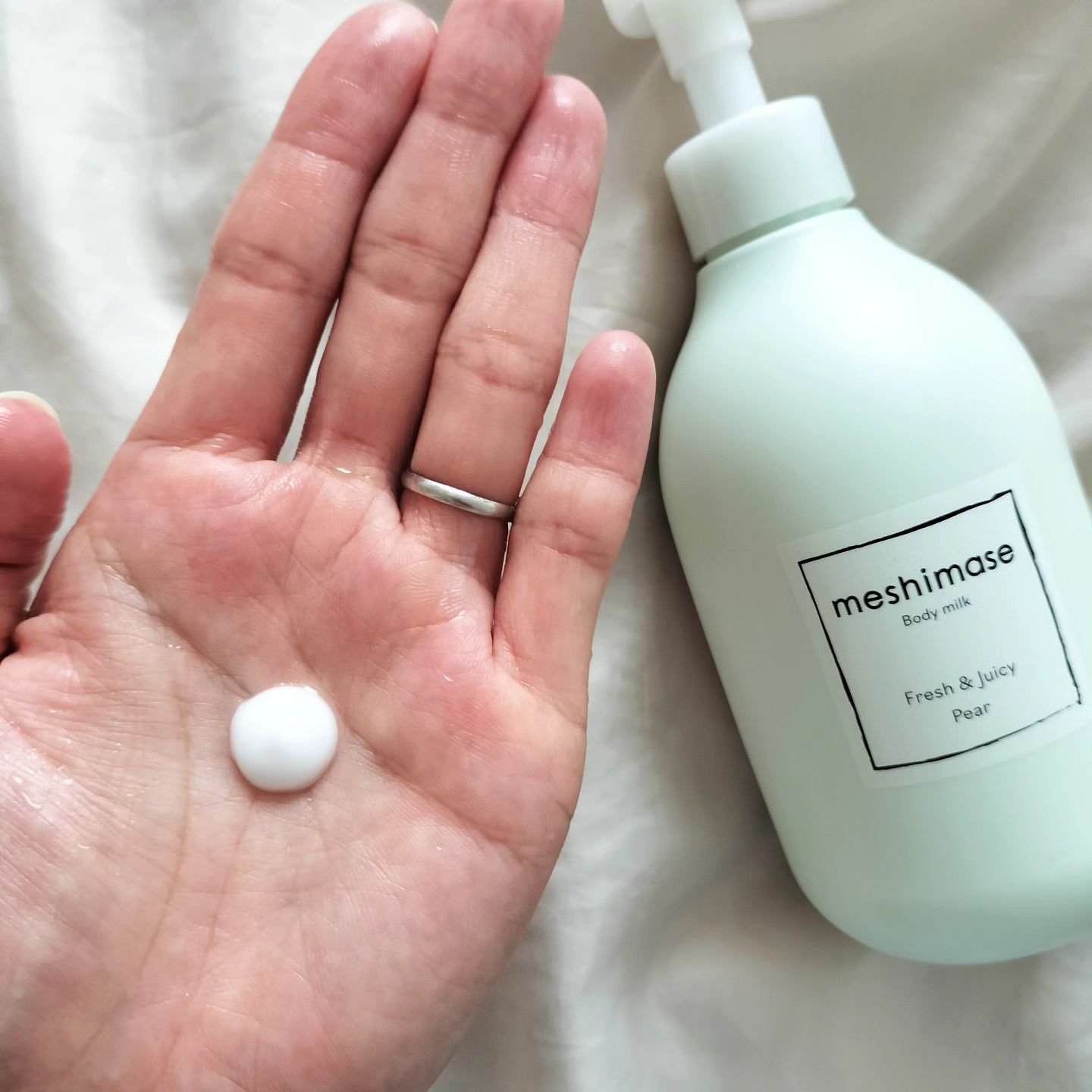meshimase ボディミルク ペアー/meshimase/ボディミルクを使ったクチコミ（2枚目）