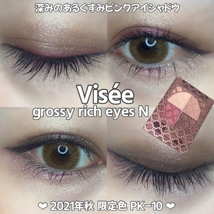グロッシーリッチ アイズ N/Visée/アイシャドウパレットを使ったクチコミ(1枚目)