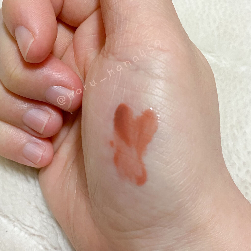 ケアオイルティントリップ 502 キャラメルオレンジ/CandyDoll/リップティントを使ったクチコミ（2枚目）