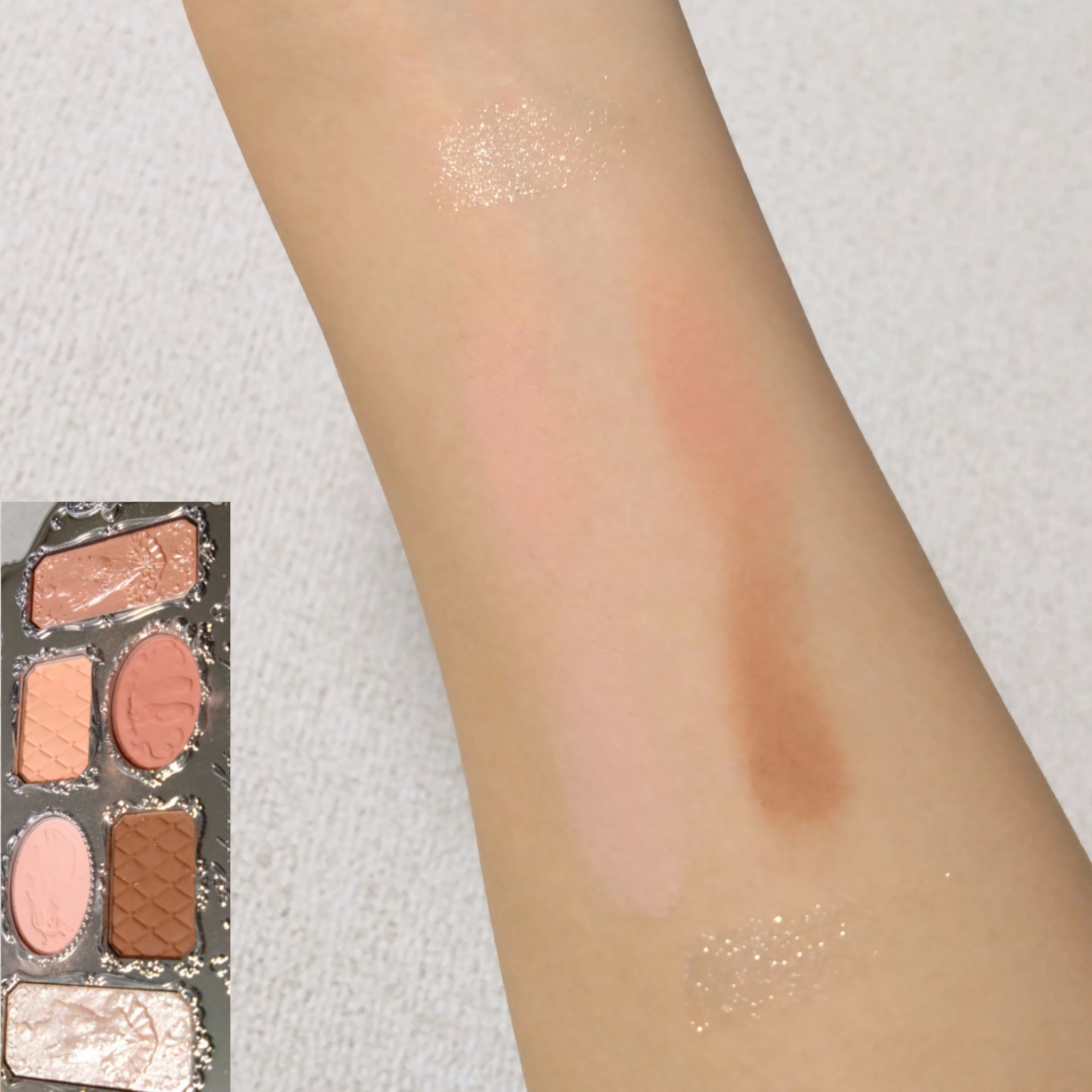 フラワーノーズスワンバレエシリーズ アイシャドウパレット/FlowerKnows/アイシャドウパレットを使ったクチコミ（3枚目）