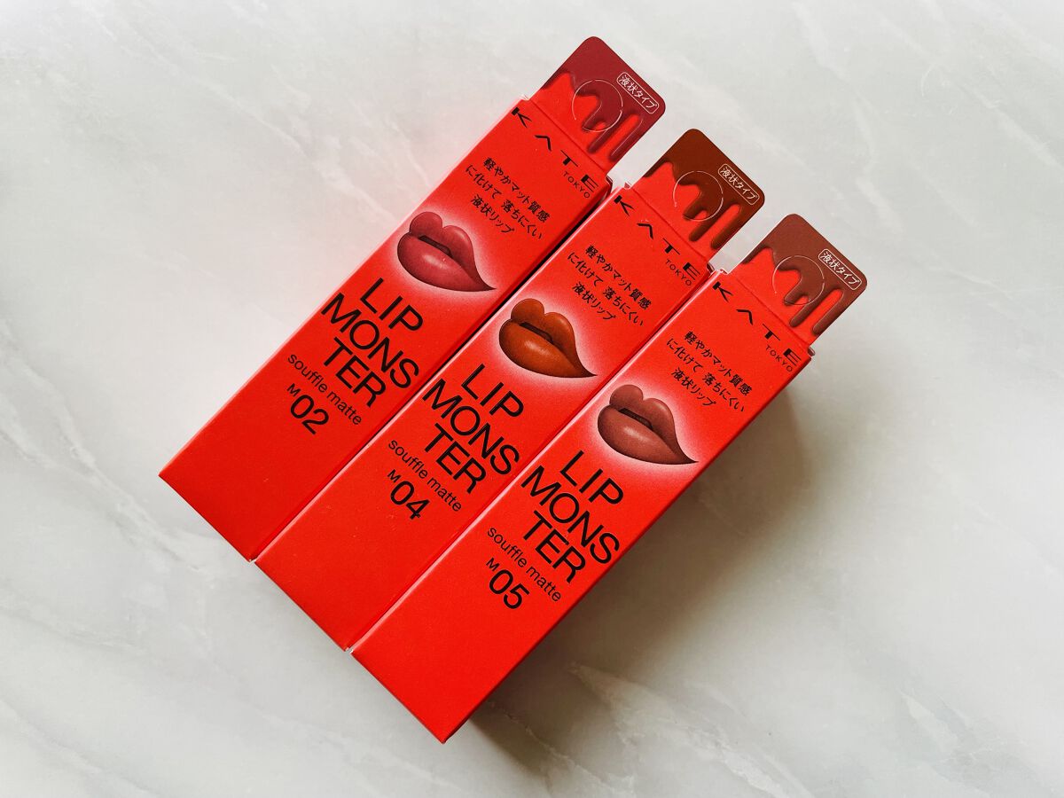 リップモンスター スフレマット/KATE/口紅を使ったクチコミ（2枚目）